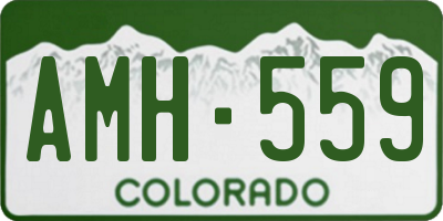 CO license plate AMH559