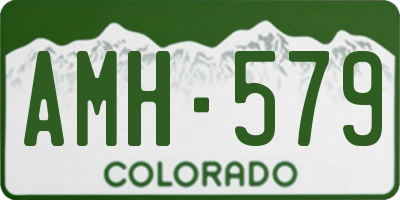 CO license plate AMH579