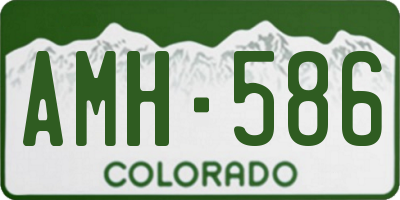 CO license plate AMH586