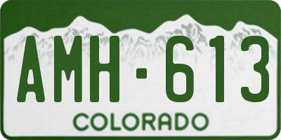 CO license plate AMH613
