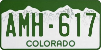 CO license plate AMH617
