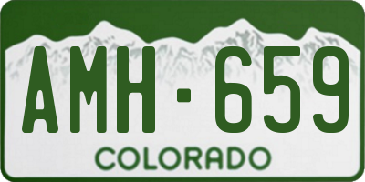 CO license plate AMH659