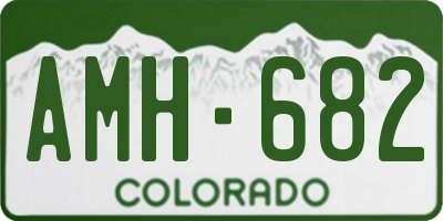 CO license plate AMH682