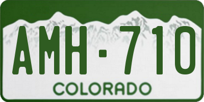 CO license plate AMH710