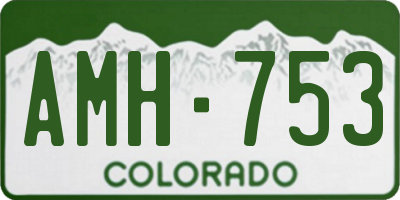 CO license plate AMH753
