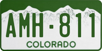 CO license plate AMH811