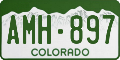 CO license plate AMH897