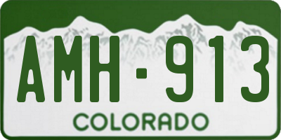 CO license plate AMH913