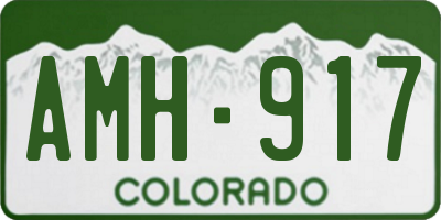 CO license plate AMH917