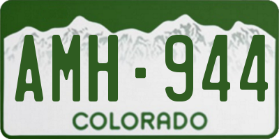 CO license plate AMH944