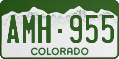 CO license plate AMH955