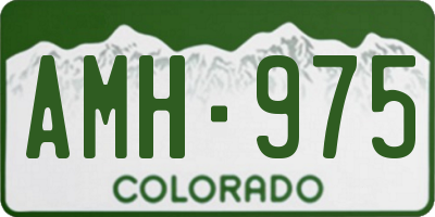 CO license plate AMH975