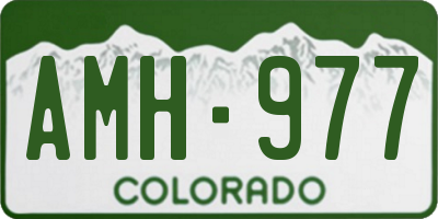 CO license plate AMH977