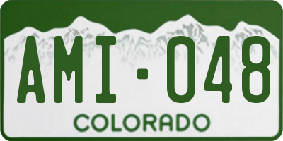 CO license plate AMI048