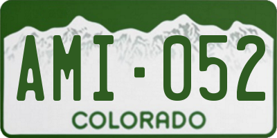 CO license plate AMI052