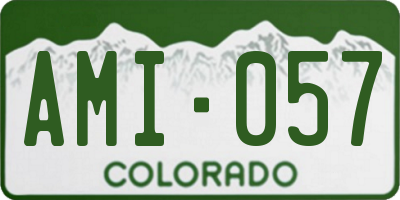 CO license plate AMI057