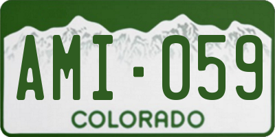 CO license plate AMI059