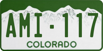 CO license plate AMI117