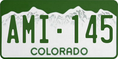 CO license plate AMI145