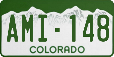 CO license plate AMI148