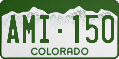 CO license plate AMI150