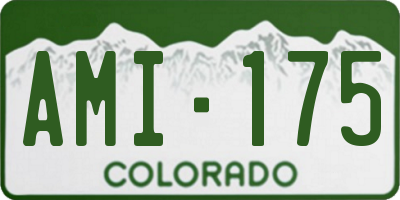 CO license plate AMI175