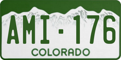 CO license plate AMI176