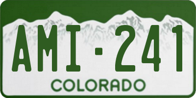 CO license plate AMI241