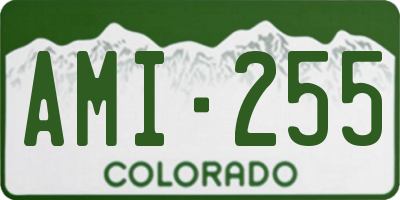 CO license plate AMI255