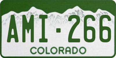 CO license plate AMI266