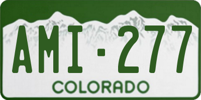 CO license plate AMI277