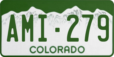 CO license plate AMI279