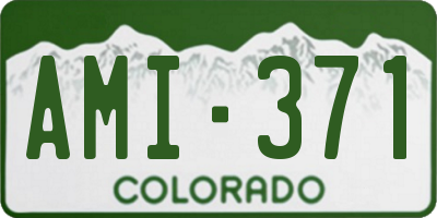 CO license plate AMI371