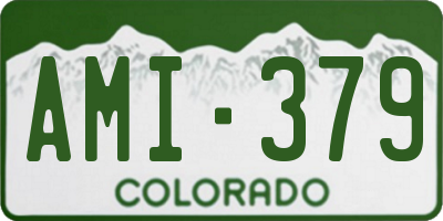 CO license plate AMI379