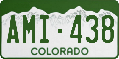 CO license plate AMI438