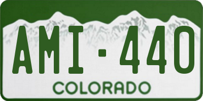 CO license plate AMI440