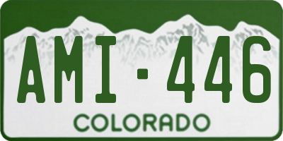 CO license plate AMI446