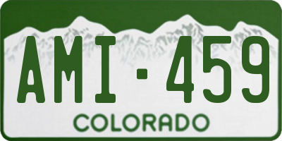 CO license plate AMI459