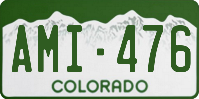 CO license plate AMI476