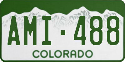 CO license plate AMI488