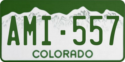 CO license plate AMI557