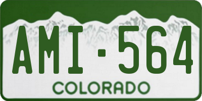 CO license plate AMI564