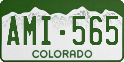 CO license plate AMI565