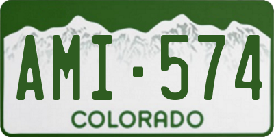 CO license plate AMI574