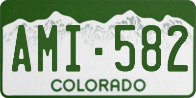 CO license plate AMI582