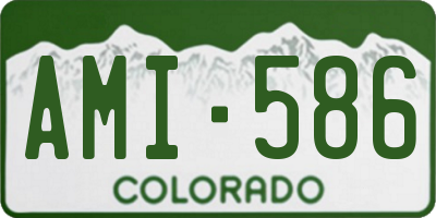 CO license plate AMI586