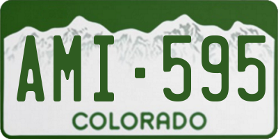 CO license plate AMI595