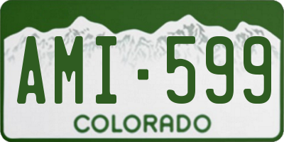 CO license plate AMI599