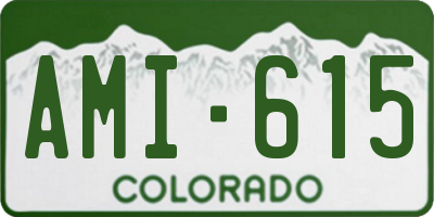 CO license plate AMI615