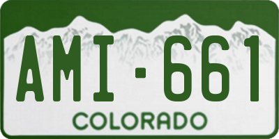 CO license plate AMI661